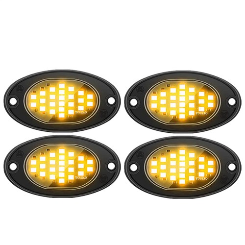 4Pcs Led Rock Lights Waterproof Led Truck Lights Pod Lights For Trucks RGB Rock - Picture 19 of 19