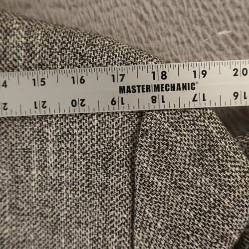 VTG Daniel Hechter Jacket M Gray Silk Matka Hopsack Blazer Sport Coat USA 40R - Picture 15 of 17