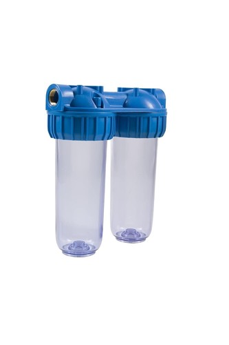 Bluonics Dual Whole House Water Filter Purifier with Carbon Block and Sediment - Picture 3 of 7