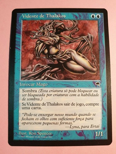 #678 | THALAKOS SEER | TEMPEST | PLAYSET | 1997 | MTG | PORTUGUESE | NM - Picture 5 of 6