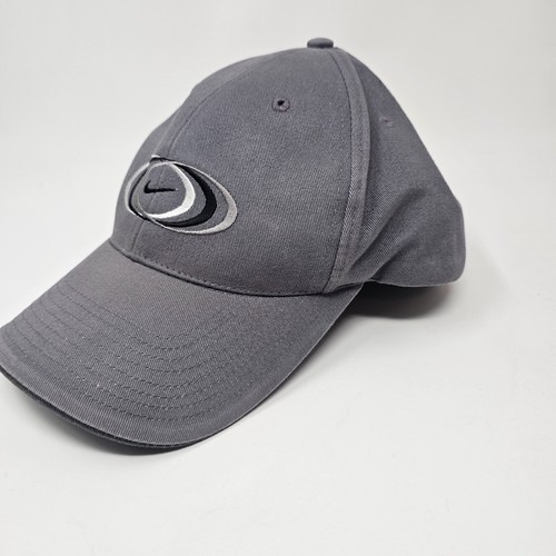Nike Hat Mens Gray Swoosh Logo Baseball Cap Strapback Adjustable Athletic - Picture 6 of 15