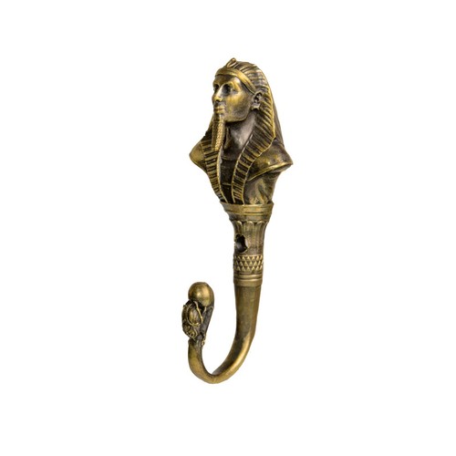 Pharaoh wall hook, a solid brass hook in the style of ancient Egypt. - Picture 7 of 15