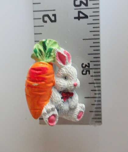 Vtg Buny Rebit Cutie Holiday Easter Metal Enamel Pin Brooch - Picture 3 of 5