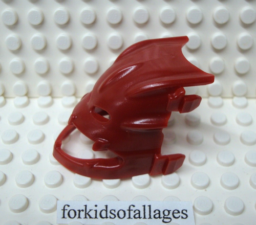 LEGO Bionicle 55306 Piraka Mask From Canister Lid Hakann Dark Red - Picture 3 of 4