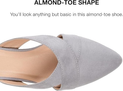 Journee Collection Women's Giada Mule Flat Shoes Slip On Gray Size 6.5 - Picture 4 of 5
