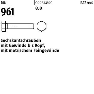 10 Feingewinde Sechskantschrauben DIN 961 8.8 M24x2x90 10 Feingewinde Sechskantschrauben DIN 961 8.8 M24x2x90