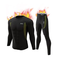 Thermal Long John Shirt Underwear Mens Women Fleece-Lined Sweater Top Pants Set
