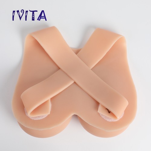 IVITA FF Cup Realistic Boobs Silicone Breast Forms Fake Boobs Vest Style - Picture 9 of 12