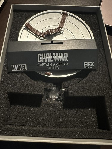 Marvel Civil War Captain America Shield Scaled Replicas EFX w/ COA AP - Picture 5 of 9