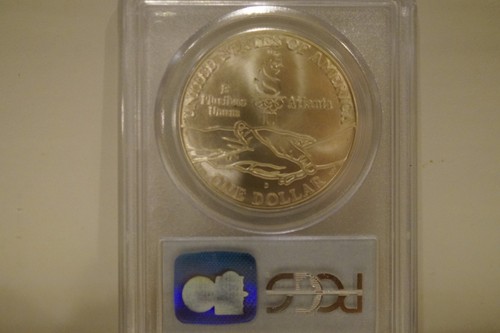 1995-P&D Pair of $1 Paralympic (Blind Runners) PCGS PR69DCAM & MS69 - Picture 6 of 6