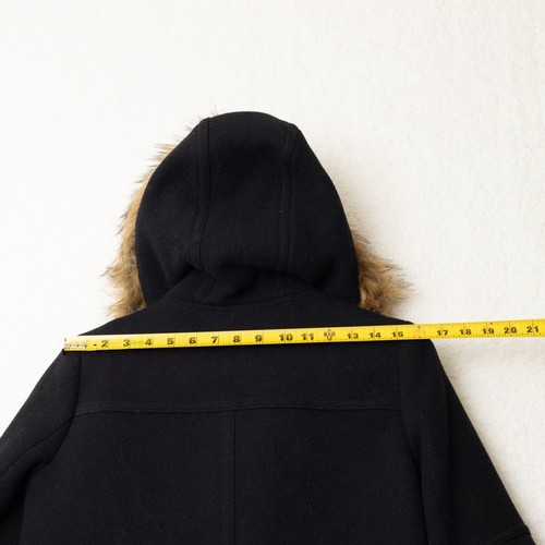 J. Crew Stadium Cloth Nello Gori Black Wool Blend Hood Coat Chateau Parka W's 6T - Bild 10 von 16