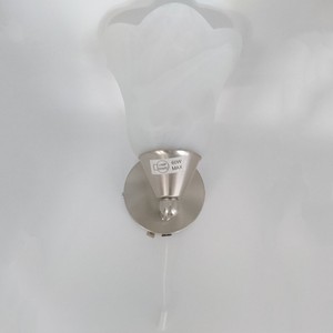 1 Light Wall Light Glass Shade Bathroom Modern Light Chrome CLEARANCE Litecraft