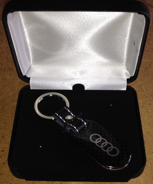 Audi Carbon Fiber Key Chain FACTORY OEM ACCESSORY S4S5S6S8TTS