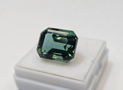Natural Blue Sapphire Emerald Cut 10-12 Ct Loose Certified Gemstone - Picture 8 of 10