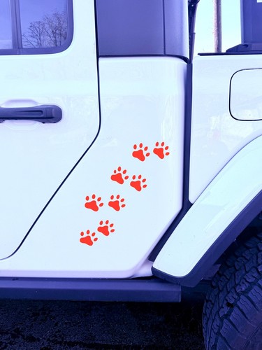 CALCOMANÍA DE VINILO IMPRESIONES DE PATAS DE GATO PARA CAMIÓN SUV parachoques pared computadora portátil decoración del hogar pequeña - Imagen 8 de 8