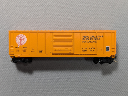 N scale Roundhouse # 8136 NEW ORLEANS PUBLIC BELT Ry 50' Boxcar NOPB 3690 - Picture 3 of 10