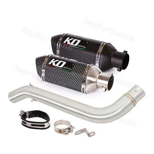 51MM Exhaust Pipe For Voge DS525X 2023-2024 Mid Tube Muffler Tips Steel Silencer - Picture 11 of 12