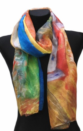 Cotton Lang Schal Langschal Halstuch Halstücher Damenschal Tuch Damen Künstler - Bild 17 von 125