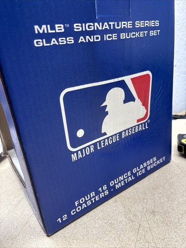 Major League Baseball Oakland Leichtathletik Eiskübel 4 Gläser 12 Untersetzer Set - Bild 9 von 14