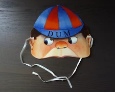 Tweedledum Alice in Wonderland Paper Mask by Mamelok Press