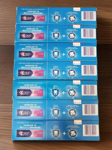 Lot 7 Crest Plus Baking Soda & Peroxide Whitening Fresh Mint Toothpaste, 8.2oz - Picture 2 of 2
