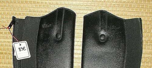 STIEFELSCHAFT CHAPS schwarz USG Echt Leder Höhe 44cm Wade 35cm NEU % UVP89€ TOP - Picture 5 of 5