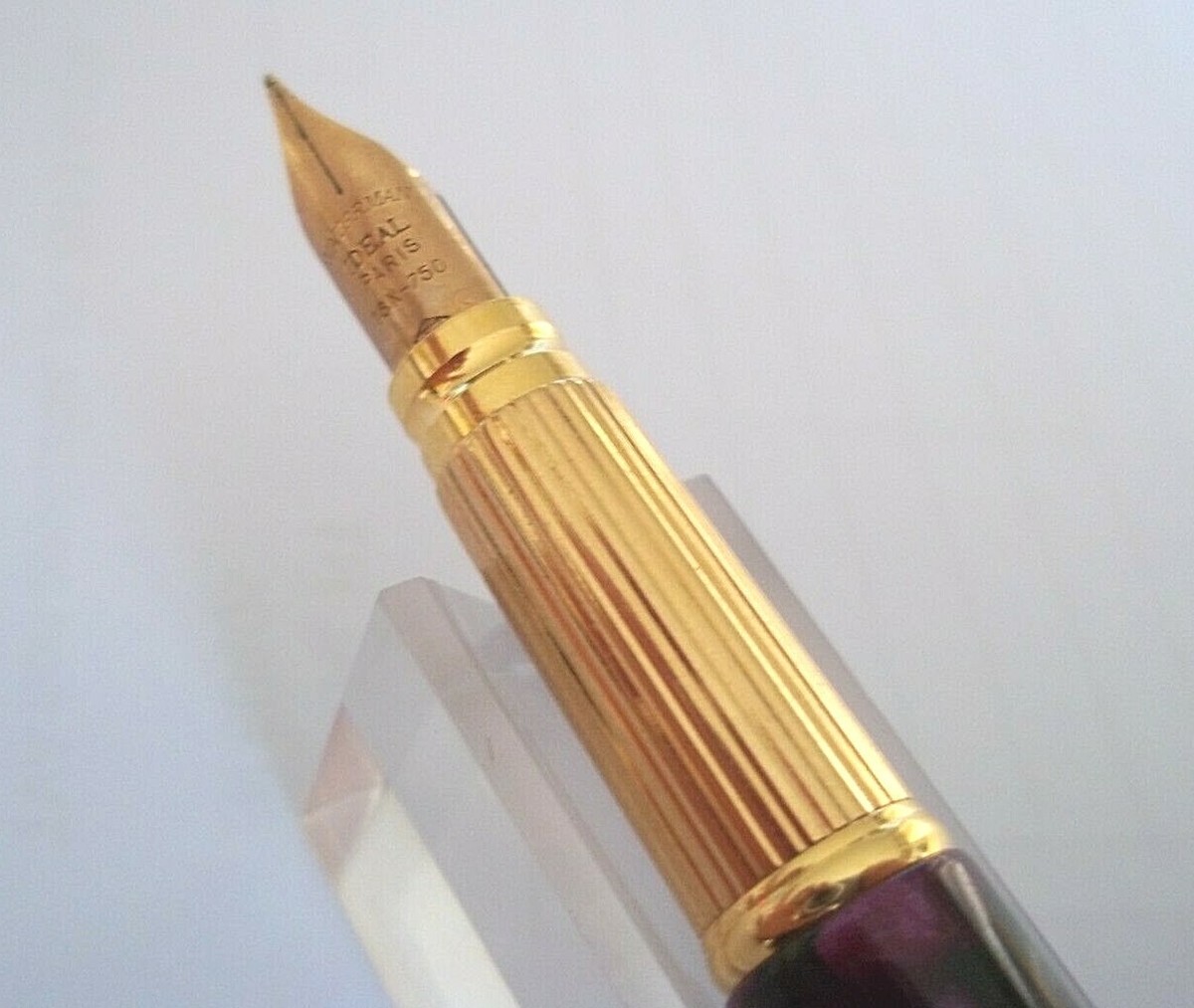 Stylo Plume Waterman Lady Agathe En Galalithe Avec Chatelaine - Ravissant, Occasion Très Bon état