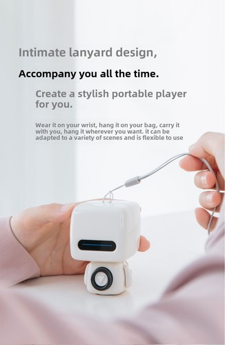 Mini Portable Wireless Robot Bluetooth Speaker Tabletop Audio Decoration Gift - Picture 17 of 26