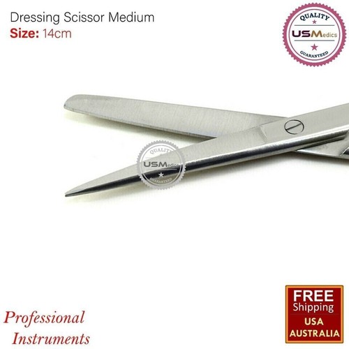 Dental Dressing Operating Surgical Cutting Scissors Medium 14cm 3 PCS BEADEN® - Picture 6 of 6