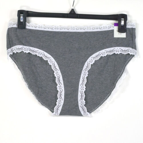 Panty nuevo Jenni para mujer mezcla de algodón ribete de encaje hipster liso elige talla y color - Imagen 8 de 17