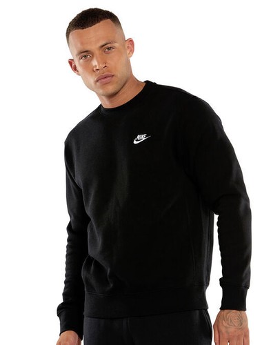 Nike Mens Sportswear Club Crew Neck Fleece Sweatshirt - Picture 2 of 57