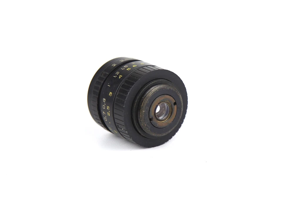 Soviet VEGA-73 lomo 2/20mm USSR Openar Tevidon Movie lens M25 C-mount - Image 4 of 4
