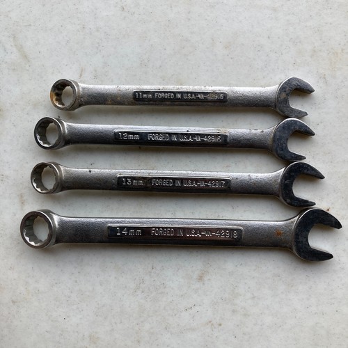 4 llaves combinadas Craftsman métricas 11 mm-14 mm herramientas de mano EE. UU. 42915-42918 - Imagen 6 de 10