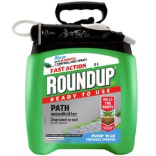 Roundup Path WeedKiller & Drive Fast Action Pressure Pump N Go Refill 5 L 8.00 per litre
