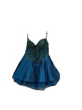 Nox  USA Formal Rhinestone Beaded Occasion Dress Size M Green NWT