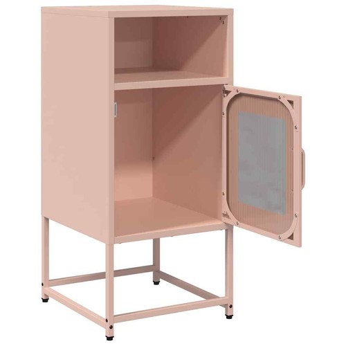 Bedside Cabinet Pink 36x39x78 cm Cold-rolled Steel vidaXL - Picture 5 of 12