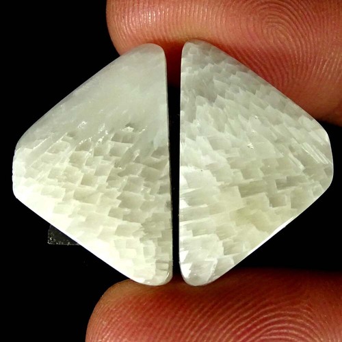 NATURAL PINK SCOLECITE DESIGNER MIX PAIR CABOCHON LOOSE GEMSPAIR PK107 - Imagen 52 de 101
