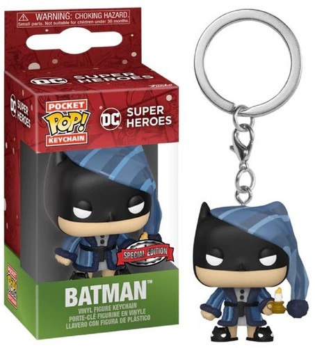 Batman Holiday Walmart Exclusive Pocket Pop! Keychain Ornament - Picture 1 of 2