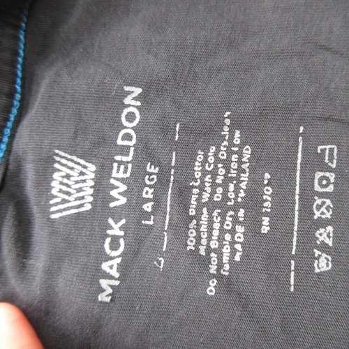 Mack Weldon Shirt Herren Large Schwarz Rundhals Kurzarm Pullover Freizeit - Bild 4 von 9