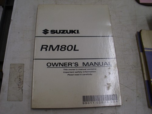 OEM Suzuki 1990 RM80L Owners Manual, June 1989, Printed In USA, 99011-02B24-03A# - Picture 4 of 12