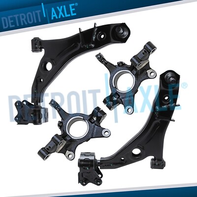 Front Steering Knuckles Lower Control Arms for 2007 - 2014 Lincoln MKX Ford Edge