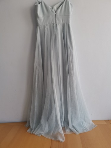 Maxi Vestido Formal Dessy Collection Vivian Dimon Mist Suave Tul Novia #D32D - Imagen 8 de 14