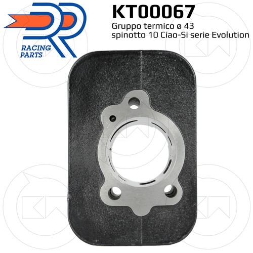 DR KIT GRUPPO TERMICO CILINDRO GHISA SP.10 d.43 PIAGGIO SI 50 2T 1979-1988 - Bild 3 von 6