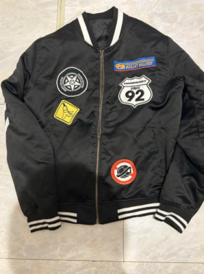 SUPER NINTENDO WORLD MARIO KART Riding Jacket Size M Black
