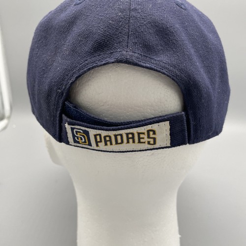 San Diego Padres New Era 940 Adj Bball Cap -Gen MLB Navy -Gold Poly - Picture 5 of 21