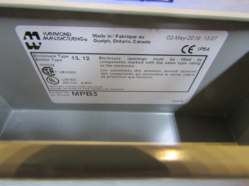 1 – HAMMOND Manufacturing MPB3 / MPB3 Enclosure NEW Out of the Original Box - Picture 2 of 9