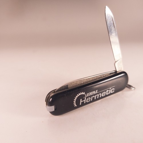 LEDERLE HERMETIC Logo Victorinox Swiss Army Classic Taschenmesser schwarz 58 mm - Bild 1 von 5