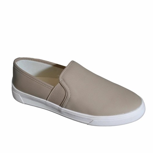 Kensie Stephanie Ladies' Size 7 Perforated Slip-On Sneaker, Tan, New in Box