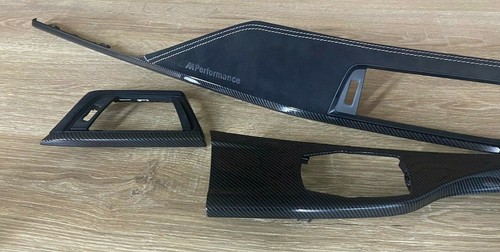 BMW M3 M4 Series F80 F82 M Performance Interior Trim ALKANTARA FIBRA DE CARBO... - Bild 7 von 7