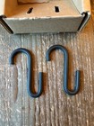 Vintage Longaberger Metalworks Wrought Iron S Hook Hangers ~ Set of (2) 71129